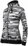 Camouflage damessweatshirt, camouflage grijs