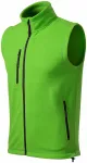 Contrast vest van fleece, appel groen