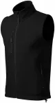 Contrast vest van fleece, zwart