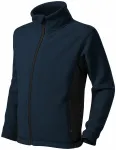 Contrasterend fleecejack voor kinderen, donkerblauw