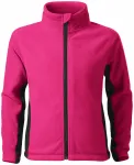 Contrasterend fleecejack voor kinderen, purper Contrasterend fleecejack voor kinderen, purper