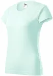Dames eenvoudig T-shirt, ijsgroen