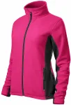 Dames fleece contrast jack, purper