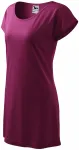 Dames lang T-shirt/jurk, fuchsia