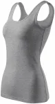 Dames singlet, donkergrijs marmer