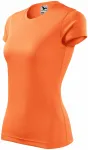 Dames sport T-shirt, neon mandarijn Dames sport T-shirt, neon mandarijn