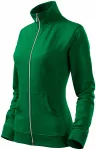 Dames sweatshirt zonder capuchon, gras groen