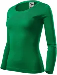 Dames T-shirt met lange mouwen, gras groen Dames T-shirt met lange mouwen, gras groen