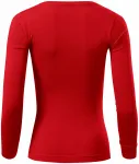 Dames T-shirt met lange mouwen, rood Dames T-shirt met lange mouwen, rood
