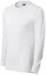 Duurzaam heren-T-shirt met lange mouwen, witte