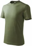 Eenvoudig kinder T-shirt, khaki