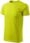 Eenvoudig T-shirt voor heren, limoen groen