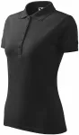 Elegant dames poloshirt, antraciet marmer