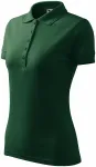 Elegant dames poloshirt, fles groen