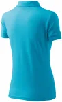 Elegant dames poloshirt, turkoois