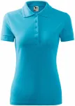 Elegant dames poloshirt, turkoois