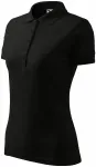 Elegant dames poloshirt, zwart