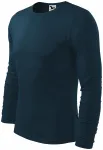 Heren T-shirt met lange mouwen, donkerblauw