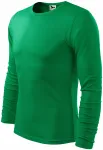 Heren T-shirt met lange mouwen, gras groen