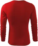 Heren T-shirt met lange mouwen, rood Heren T-shirt met lange mouwen, rood