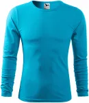 Heren T-shirt met lange mouwen, turkoois Heren T-shirt met lange mouwen, turkoois