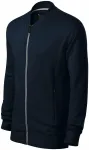 Herensweatshirt met verborgen zakken, donkerblauw