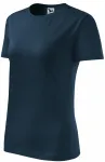 Klassiek dames T-shirt, donkerblauw