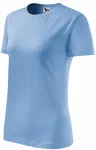 Klassiek dames T-shirt, hemelsblauw