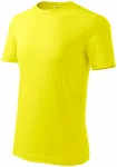 Klassiek T-shirt voor heren, citroen geel