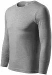 Lichtgewicht T-shirt met lange mouwen, donkergrijs marmer