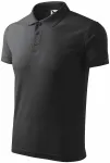 Los poloshirt voor heren, antraciet marmer