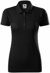 Slim-fit poloshirt voor dames, zwart