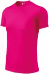 Sport-T-shirt voor kinderen, neon roze