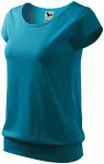 Trendy dames T-shirt, donkerturkoois