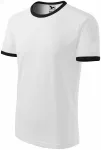 Unisex contrast T-shirt, witte